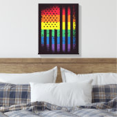 American Pride Grunge Leinwanddruck (Insitu (Schlafzimmer))