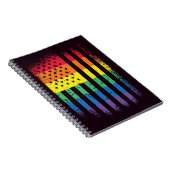 American Pride Grunge Notizblock (Rechte Seite)