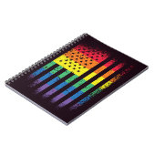 American Pride Grunge Notizblock (Linke Seite)