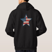 "American Pride Patriotic Eagle Hoodie - US Flag  (Rückseite)