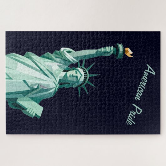 American Pride Statue of Liberty Geometric Puzzle (Horizontal)
