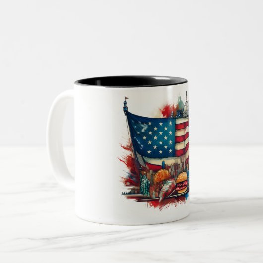 American Pride Tasse - Patriotic Design (Vorderseite Links)