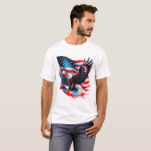 American Pride - USA Flag & Eagle T - Shirt 🇺 🇸 (Vorne ganz)