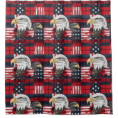 American Pride Vorhang Adler & Flagge Home Touch (Vorderseite)