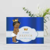 American Prince Baby Dusche Einladung (Stehend Vorderseite)