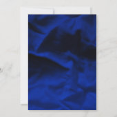 American Prince Gold Blue Baby Dusche Einladung (Rückseite)