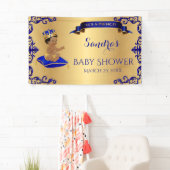 American Prince Royal Blue Gold Banner (Insitu)