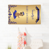 American Prince Royal Blue Gold Banner (Insitu)