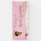 American Princess Ballerina Baby Dusche Banner (Vertikal)