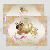 American Princess Pink Gold Baby Dusche Einladung (Vorne/Hinten)