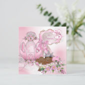 American Princess Royal Baby Dusche Einladung (Stehend Vorderseite)