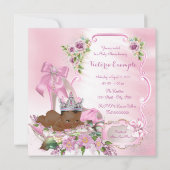 American Princess Royal Baby Dusche Einladung (Rückseite)