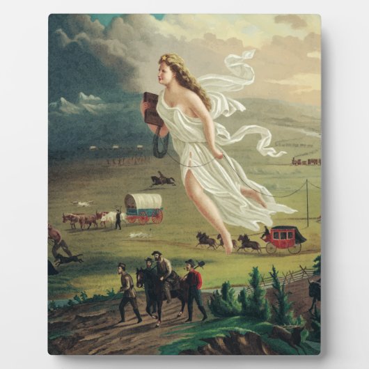 American Progress by John Gast Fotoplatte (Vorderseite)