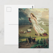 American Progress by John Gast Postkarte (Vorne/Hinten)