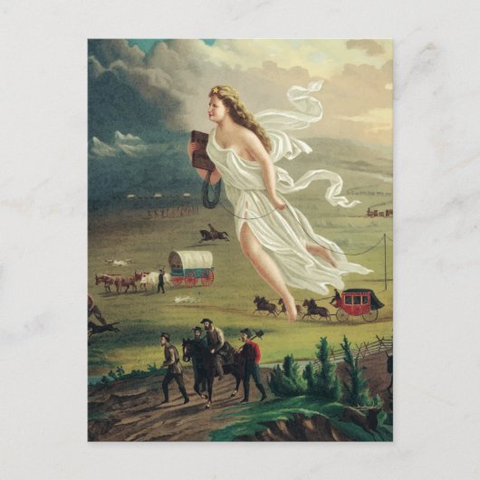 American Progress by John Gast Postkarte (Vorderseite)
