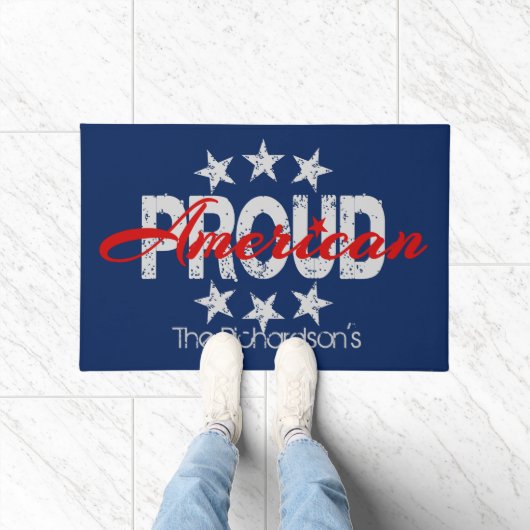 American Proud Patriotic Door Mat Fußmatte (Indoor)