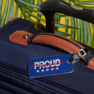 American Proud Patriotic Luggage Tag Gepäckanhänger