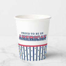 American Proud, Patriotic, Navy Strips and Stars