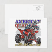 American Quad Postkarte (Vorne/Hinten)