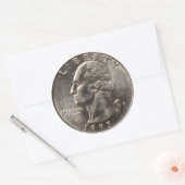 American Quarter 1995 Runder Aufkleber (Umschlag)