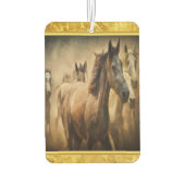 American Quarter Horse mit Goldfolie Autolufterfrischer (Rückseite)