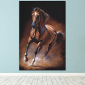 American Quarter Horse - Ölfarbe Leinwanddruck (Insitu (Holzboden))