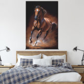 American Quarter Horse - Ölfarbe Leinwanddruck (Insitu (Schlafzimmer))