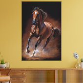 American Quarter Horse - Ölfarbe Leinwanddruck (Insitu (Wohnzimmer))