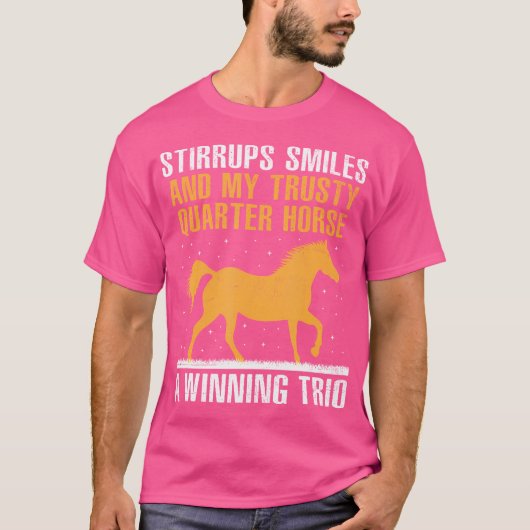 American Quarter Horse Owner Horse Riding Horses R T-Shirt (Vorderseite)