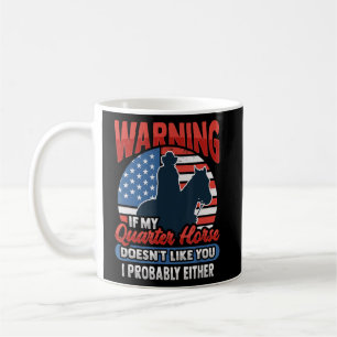 American Quarter Pferd für einen Viertelreiter Kaffeetasse