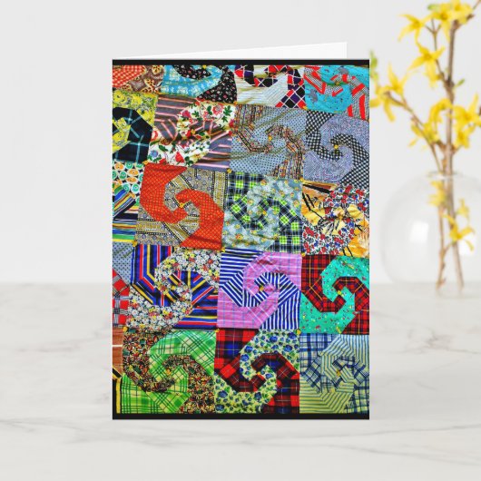 American Quilt Karte (Gelbe Blume)