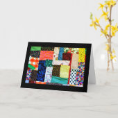 American Quilt Karte (Gelbe Blume)