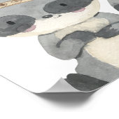 American Raccoon Poster Kids Room Print (Ecke)