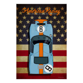 American Racing Ford GT40 No.9 Poster