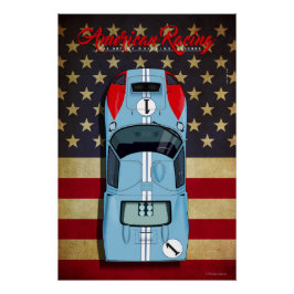 American Racing GT40 No.1 Poster