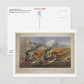 American Railroad Scene, 1874, Currier & Ives Postkarte (Vorne/Hinten)
