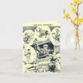 American Railroad Train Engineer Note Card Karte (Gelbe Blume)