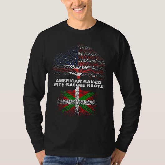 American Raised with Basque Roots T-Shirt (Vorderseite)
