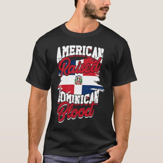 American raised with dominican roots Dominican Pr T-Shirt (Vorderseite)
