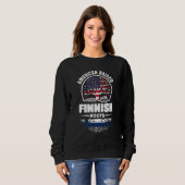 American Raised With Finnish Roots Finland Finnish Sweatshirt (Vorne ganz)