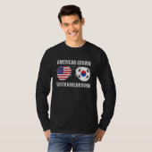 American Raised With Korean Roots USA South Korea T-Shirt (Vorne ganz)