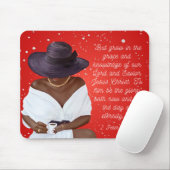 American Red Diamond Scripting Mouse Pad Mousepad (Mit Mouse)