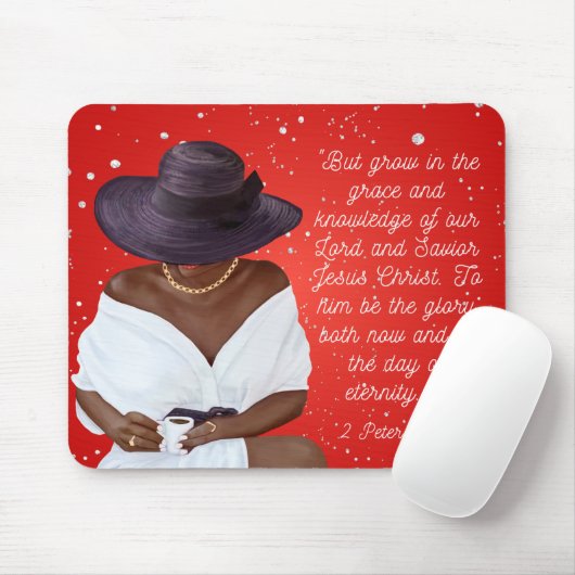 American Red Diamond Scripting Mouse Pad Mousepad (Mit Mouse)