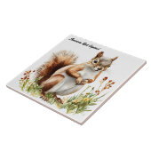 American Red Squirrel Fliese (Seite)