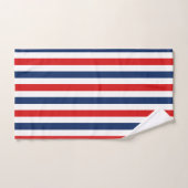American Red White Strip Badhandtuch Set (Handtuch)