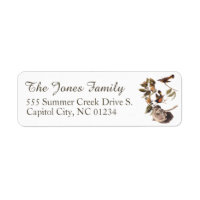 American Redstart Audubon Bird Address Labels