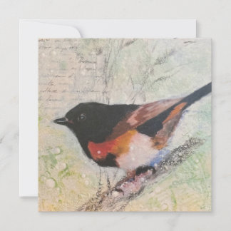 American Redstart Greeting Card Feiertagskarte