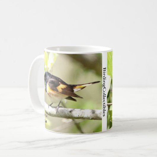 American Redstart Tasse von BirdingCollectibles (Vorderseite Links)