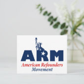 American Refounders Movement (ARM) Postkarte (Stehend Vorderseite)