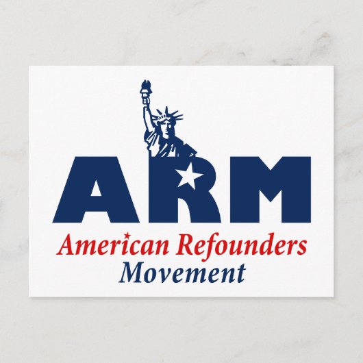 American Refounders Movement (ARM) Postkarte (Vorderseite)